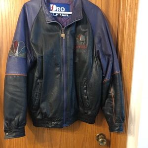 NBC Sports men’s leather jacket